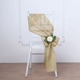 thumbnail image 4 of BalsaCircle 5 Natural 6x108" Faux Burlap Chair Sashes Wedding Party Linens Dinner Decorations, 4 of 7