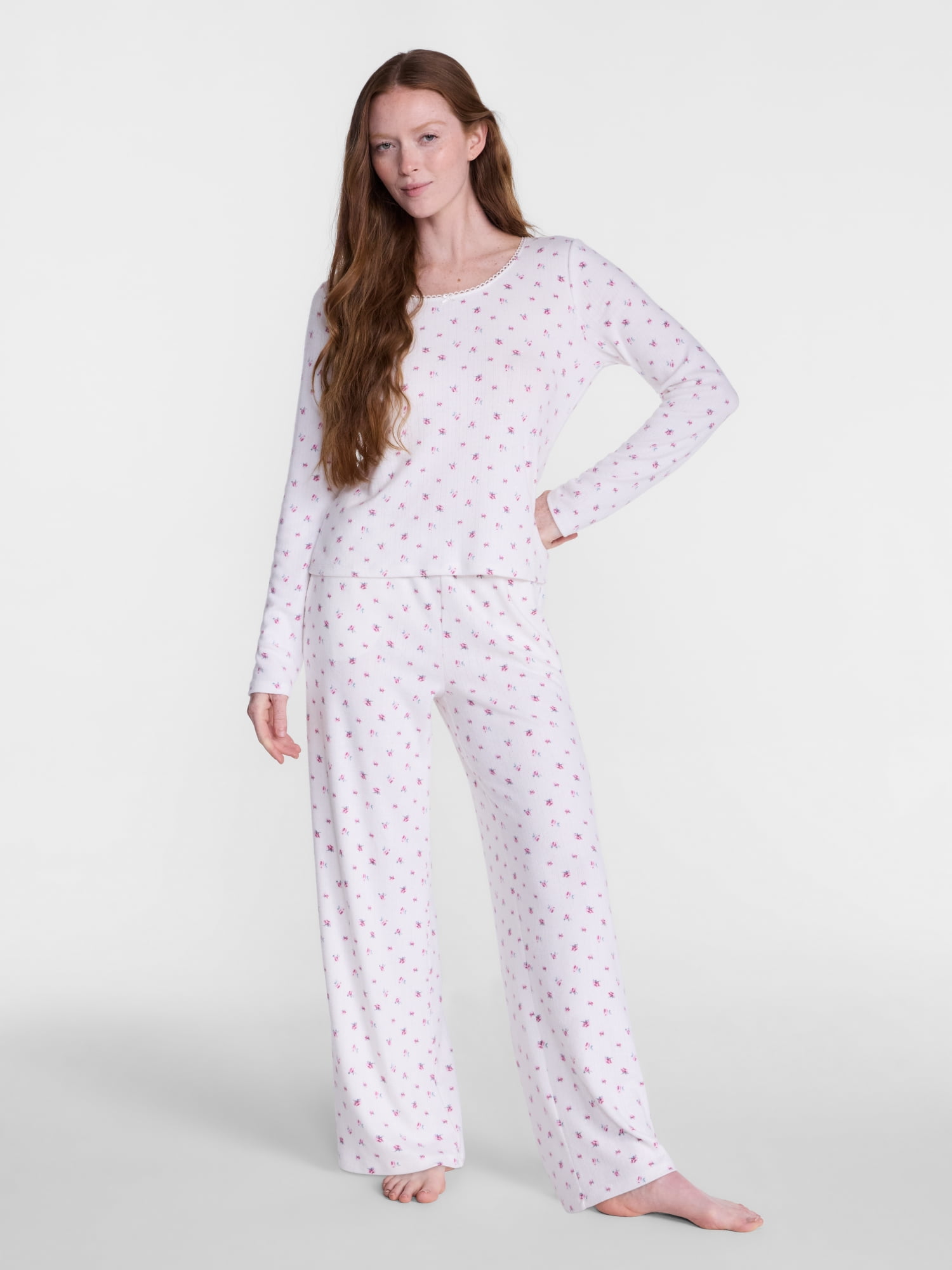 Joyspun Women’s Pointelle Sleep Top Sizes XS-2X