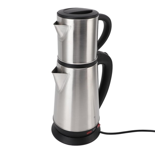 Hervidor Turco Eléctrico, Juego De Tetera Turca De 1L Y 2L De Fácil Limpieza Para Té Negro
