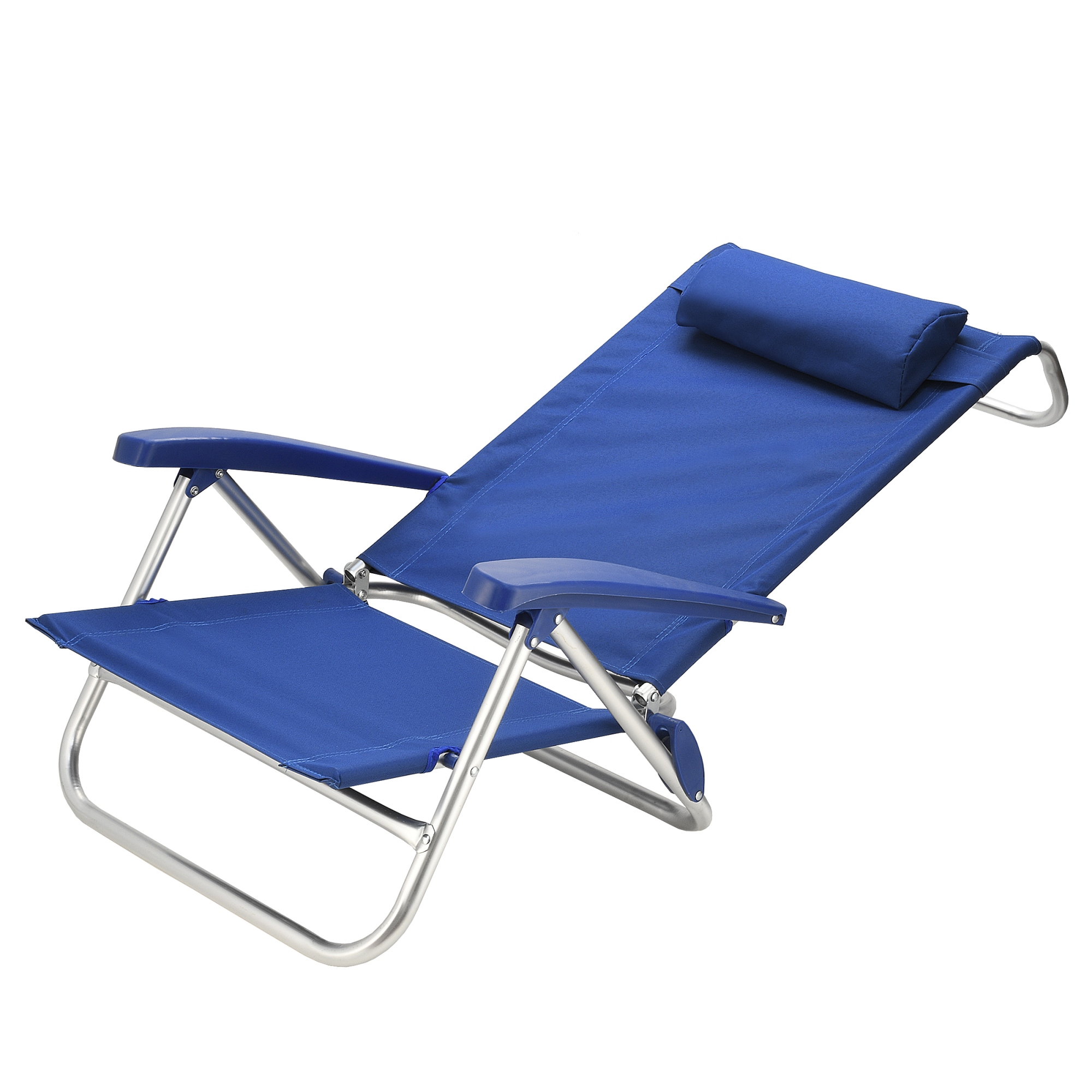 23" x 18.5" Cobalt Blue 5-Position Folding Beach Chair - image 3 of 3