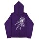 thumbnail image 1 of Sudaderas informales con telaraña Y2k oscura europea y americana para hombres y mujeres sudaderas con capucha pareja gótica Harajuku sudadera con cremallera de gran tamaño, 1 of 5
