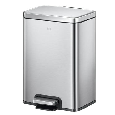 EKO Madison Stainless Steel Step Trash Can - 3.1 Gallon/12L Bedroom Bathroom Wastebasket