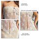 thumbnail image 3 of Top sin tirantes para mujer Poliéster Poliuretano Casual Transpirable Tops con transparencias para mujer Blanco M, 3 of 3