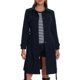thumbnail image 1 of Abrigo de invierno para mujer INSPIRE CHIC, con cuello, de un solo botón, de manga larga, elegante, abrigo tipo pea, azul oscuro L, 1 of 1