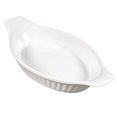 thumbnail image 5 of Browne Foodservice 8-Ounce White Ribbed Stoneware Oval Lasagna Baker, 5 of 6