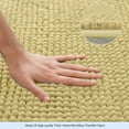 thumbnail image 2 of Chun Yi Non-slip Bathroom Rugs Chenille Soft Absorbent Plush Bath Mat (Beige,16"*24"), 2 of 6