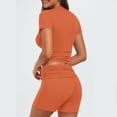 thumbnail image 4 of Clearance!NMMUED Workout Sets for Women, Two Piece Sets for Women, Athletic Sets for Women, Yoga Sets for Women, Matching Sets Women Clothing, Orange S, 4 of 6