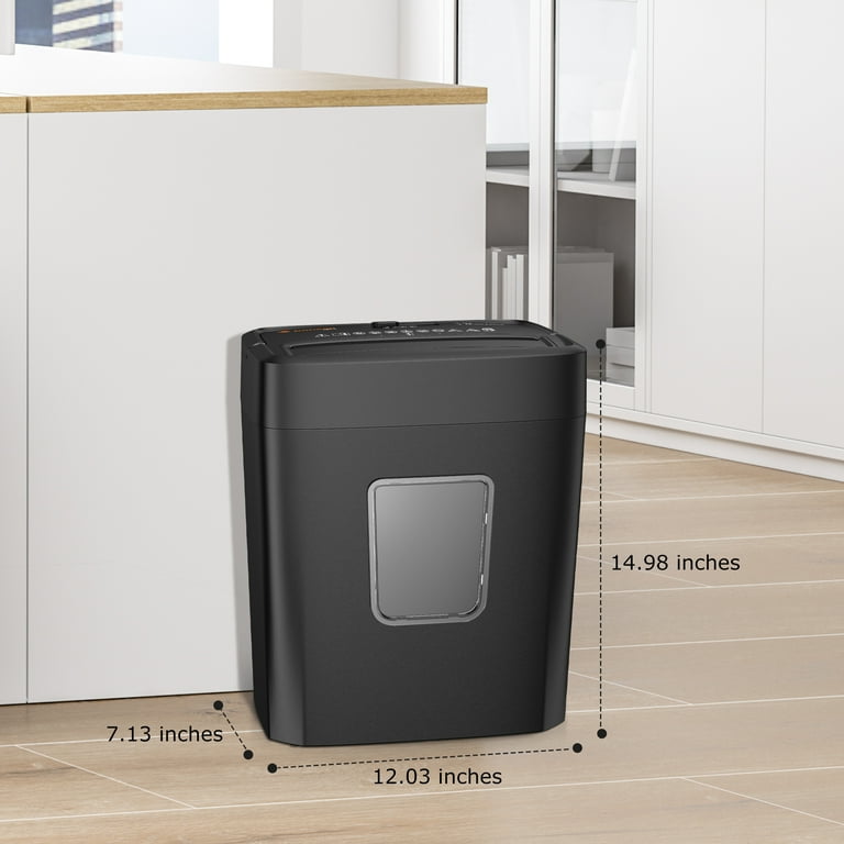 Bonsaii 6-Sheet Micro Cut Paper and Credit Card Shredder, P-4