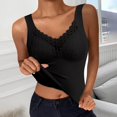 thumbnail image 3 of Tank Tops for Women Shapewear Tank Tops Sleeveless Lace Camisole Thermal Underwear Tummy Tank Tops with Built in Bra, 3 of 5
