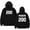 Black, variant on Chad Powers Merch Number 200 Hoodie – Unisex Drawstring Pocket Casual Sweatshirt Stylish Pullover