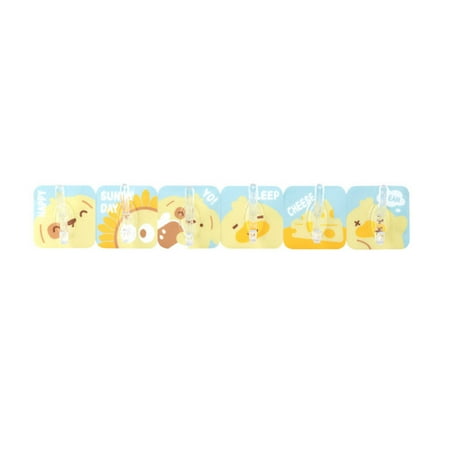 

6-Hook Self Adhesive Hooks Creative Cute Storage Hooks For Wall Door Ceiling Corners