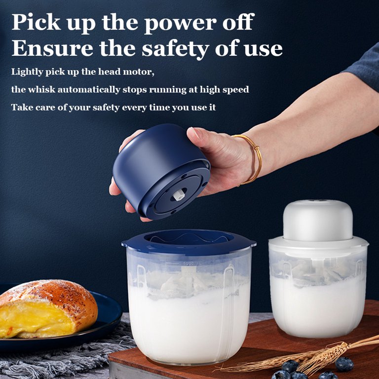 1pc Usb Rechargeable Electric Wireless Egg Beater Small Cream Automatic  Whisk For Home Baking