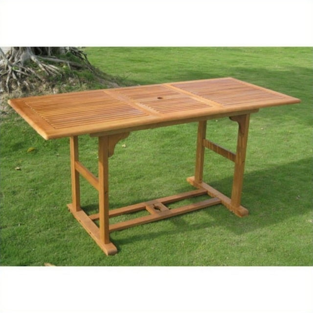 International Caravan Table à Manger Tahiti Royale en Tache de Balau