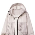 thumbnail image 3 of Mens Softshell Lightweight Jacket Full Zip Hooded Athletic Jacket Unlined Quick-drying Coat for Cycling Outdoor Big and Tall Size S-4XL Pink, 3 of 4