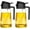 Black*2, variant on Oil Dispenser for Kitchen Spray, Oil Dispenser Bottle Spray and Pour, 2 in 1 Olive Oil Dispenser Bottle for Kitchen, 16oz/470ml Glass Oil Bottle for Air Fryer, Salad, Frying, BBQ (Color : 2*s)