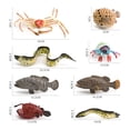 thumbnail image 3 of Juego de figuras de animales marinos realistas de 9 piezas de juguete de PVC para vida marina, 3 of 3