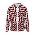 thumbnail image 1 of Lsque Playing Cards Pattern UPF 50+ Lightweight Sun Protection Men's Women's Long Sleeve Shirt, Hoodie Performance -Small, 1 of 7