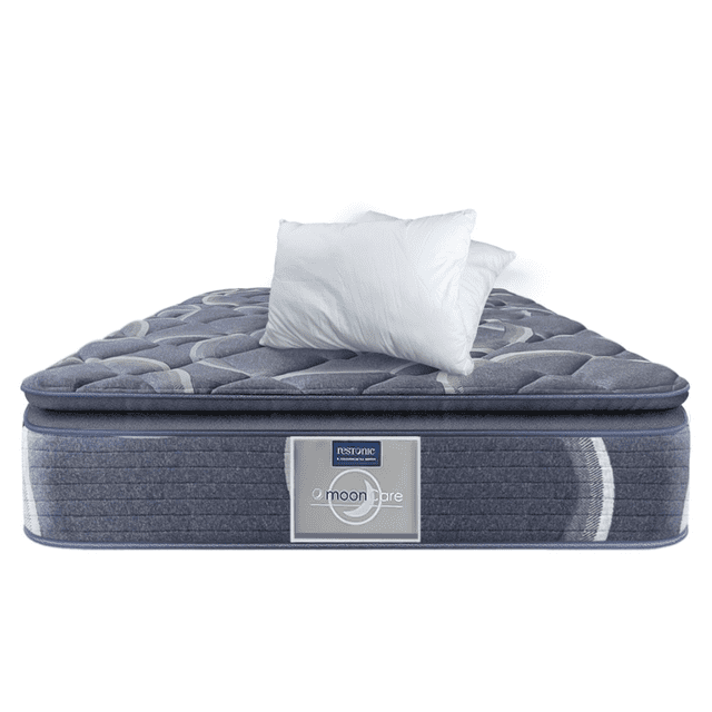 Colchon Matrimonial Restonic Ortopédico Ultra Confort Anti-Estrés + 2 Almohadas