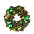 thumbnail image 2 of Northlight 13" Unlit Green Burlap, Pine Cone, and Berry Artificial Christmas Wreath, 2 of 2