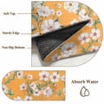 thumbnail image 6 of Spring Botanical Round Area Rug 8Ft Washable Large Circle Rugs for Living Room Dorm, Watercolor Floral Flowers Botanical Yellow Non-Slip Carpet Floor Mats Indoor Outdoor Carpet Runner Home Decor, 6 of 8
