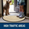 thumbnail image 7 of Buganda Half Round Door Mat, Heavy Duty Rubber Entrance Mat, Low Profile Dirt Trapper Doormat Outside, 36" x 24", beige, 7 of 7