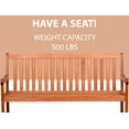 thumbnail image 4 of Amazonia Milano Eucalyptus Bench, 4 of 6