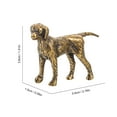thumbnail image 2 of FOMIYES Golden Brass Dog Ornament Fine Craftsmanship Indoor Decorative Table Figurine, 2 of 8