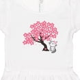 thumbnail image 4 of Inktastic Japanese Cherry Tree Kitty Cat Girls Toddler Dress, 4 of 5