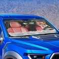 thumbnail image 2 of KUIFORTI Car Sun Shade Windshield Sunshades Funny Dog Car Shade Front Windshield Reflective Fabric Blocks UV Rays and Sun, 66.53" x 34.44" Automotive Window Sunshades for SUV, Sedan, Van, Hatchback, 2 of 5