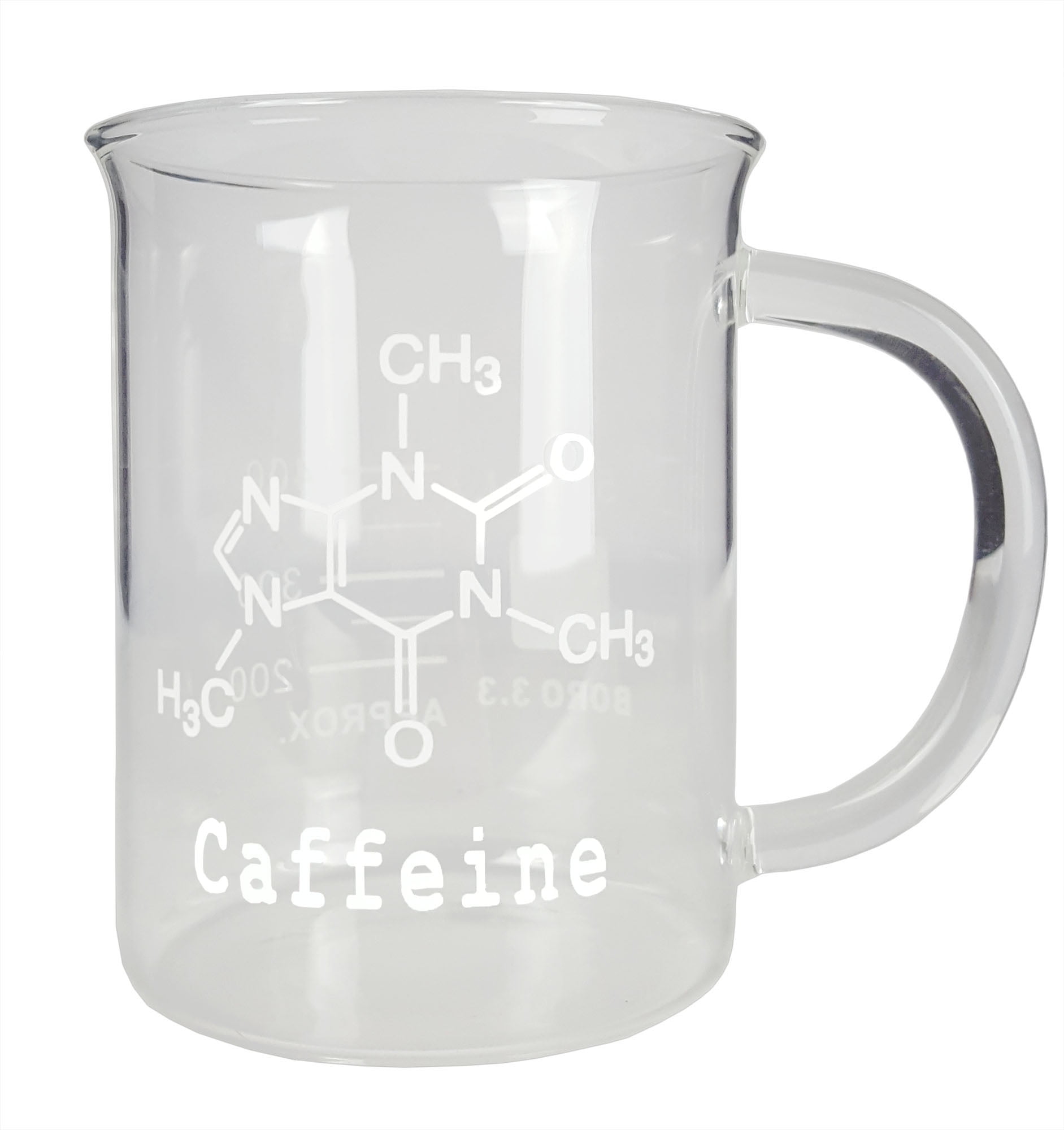 Beaker Coffee Mug with Caffeine Symbol, 500ml by Go Science Crazy