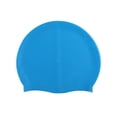 thumbnail image 4 of Gorro de natación de silicona de alta elasticidad para adultos que mantiene el cabello seco. Azul, 4 of 9