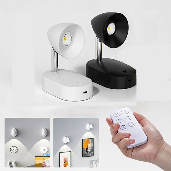Vaidha Wireless Remote Control Rechargeable LED Wall Lights Self-adhesive Sensor