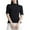 Black, variant on Womens T Shirts,Women's T-Shirts Women's Turtle Neck Slim Fit Half Elbow Short 3/4 Sleeve T Shirts Tight Tops Tee Yellow M