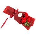 thumbnail image 2 of Ramo de flores de jabón Flor de jabón de baño artificial, centros de mesa perfumados florales Flor falsa Flor de jabón para Acción de Rojo, 2 of 8
