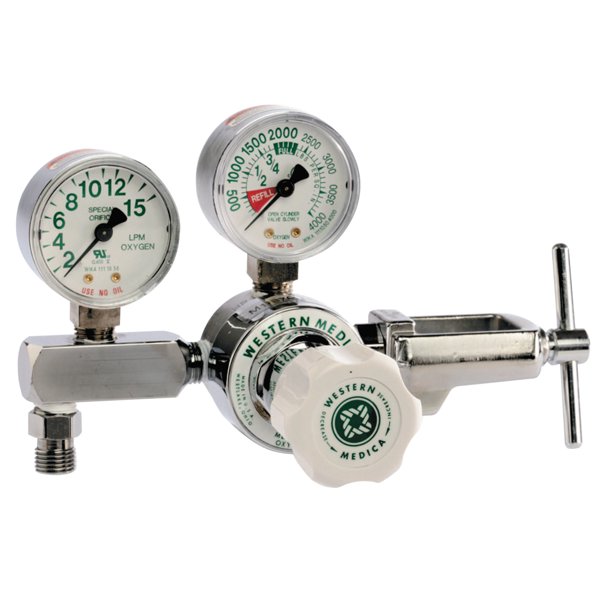 Western Enterprises M1 Series Flow Gauge Regulators, Oxygen, 215 LPM