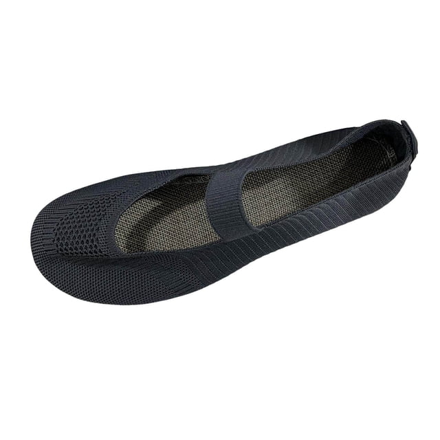GPOECD Chaussures pour Femmes Décontractées Mode Couleur Unie Bout Rond en Maille Plates Non Confortables Chaussures de Tous les Jours Chaussures Décontractées pour Femmes Gris,36