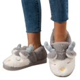 thumbnail image 4 of ZTTD Cute Deer Heel Slippers for Men Winter Warm House Slippers Coffee, 4 of 6