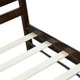 thumbnail image 6 of PORKISS Twin Size Bed Frame for Kids, Wood Bed Frame with Headboard/Footboard for Teens Boys Girls, No Box Spring Needed, Espresso #2, 6 of 10