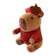 thumbnail image 3 of Peluche de capibara para niñas, juguete de peluche suave para niños, decoración de animales de dibujos animados de peluche rojo, 3 of 9