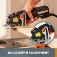 thumbnail image 3 of Worx WX420L 3 Amp Versacut 3-3/8" Electric Compact Circular Saw with Laser Guide Technology, 3 of 6