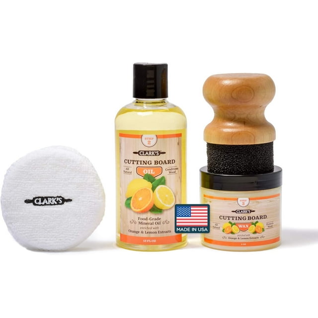 Kit de aceite y cera para tablas de cortar CLARK'S Food Grade, 360 ml