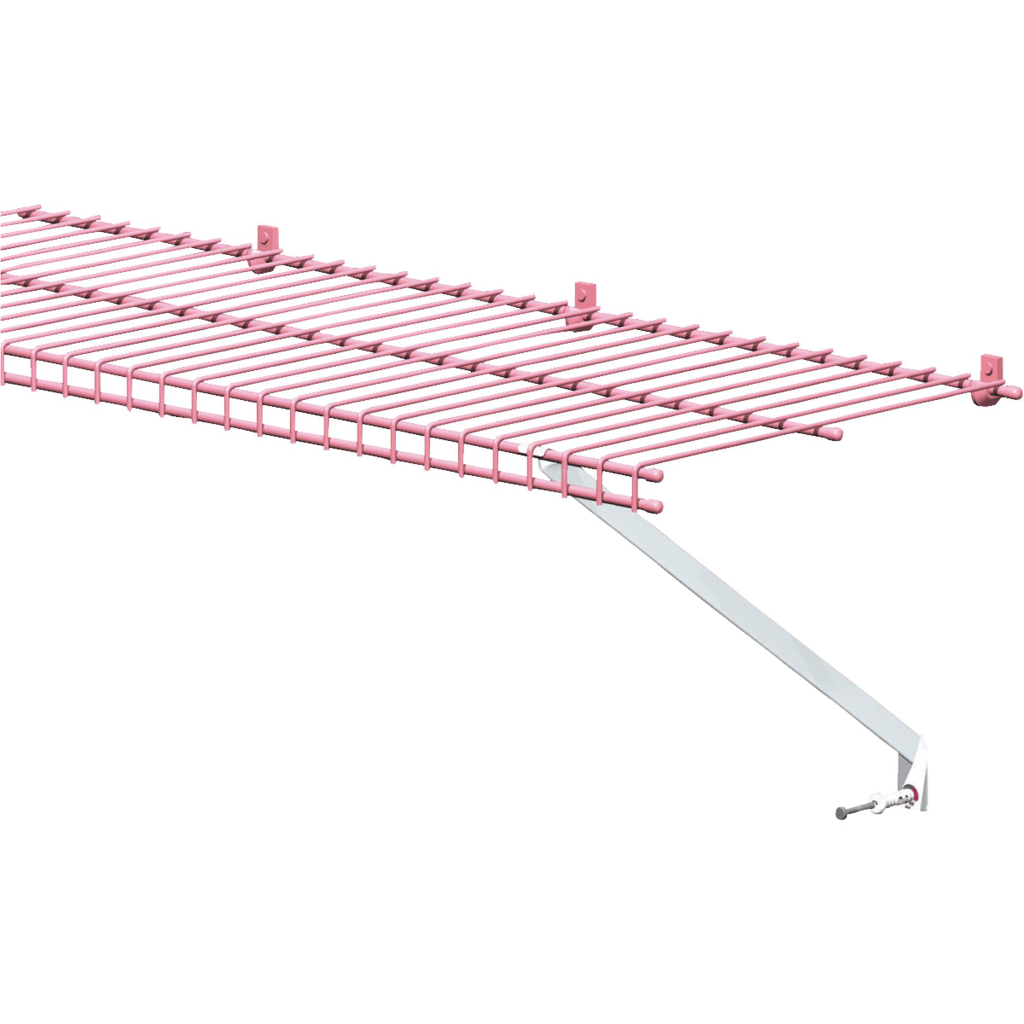 White Wire Shelving Support Bracket, Closetmaid Shelf Support Pole For Wire Shelving