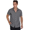 thumbnail image 5 of COOFANDY Men's Linen Shirt Textured Designer Western Work Regular Fit Shirt, 5 of 9