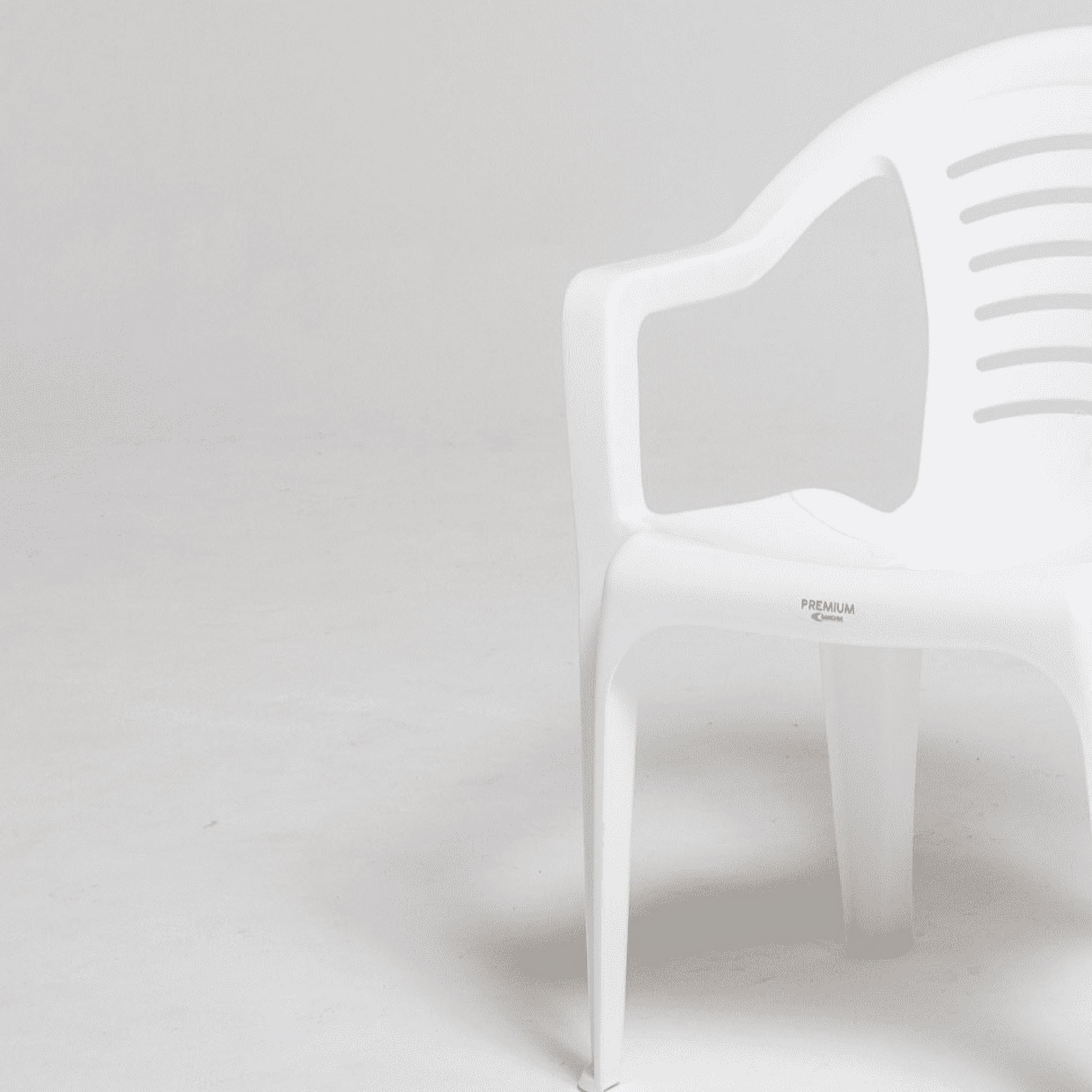 Sanchia White Plastic Chair for Adults - Durable Outdoor Seating