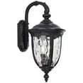 thumbnail image 2 of John Timberland Bellagio Vintage Rustic Outdoor Wall Light Fixture Textured Black Downbridge 20 1/2" Clear Hammered Glass for Post Exterior Barn Deck, 2 of 7