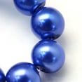 thumbnail image 3 of Baking Painted Pearlized Glass Pearl Round Bead Strands Royal Blue 6~7mm Hole: 1mm 145pcs/strand 31.4 inch, 3 of 4