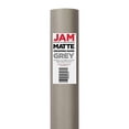 thumbnail image 2 of JAM Paper & Envelope Matte Grey Wrapping Paper, All Occasion, 25 Sq. ft., 1 Pack, 2 of 5