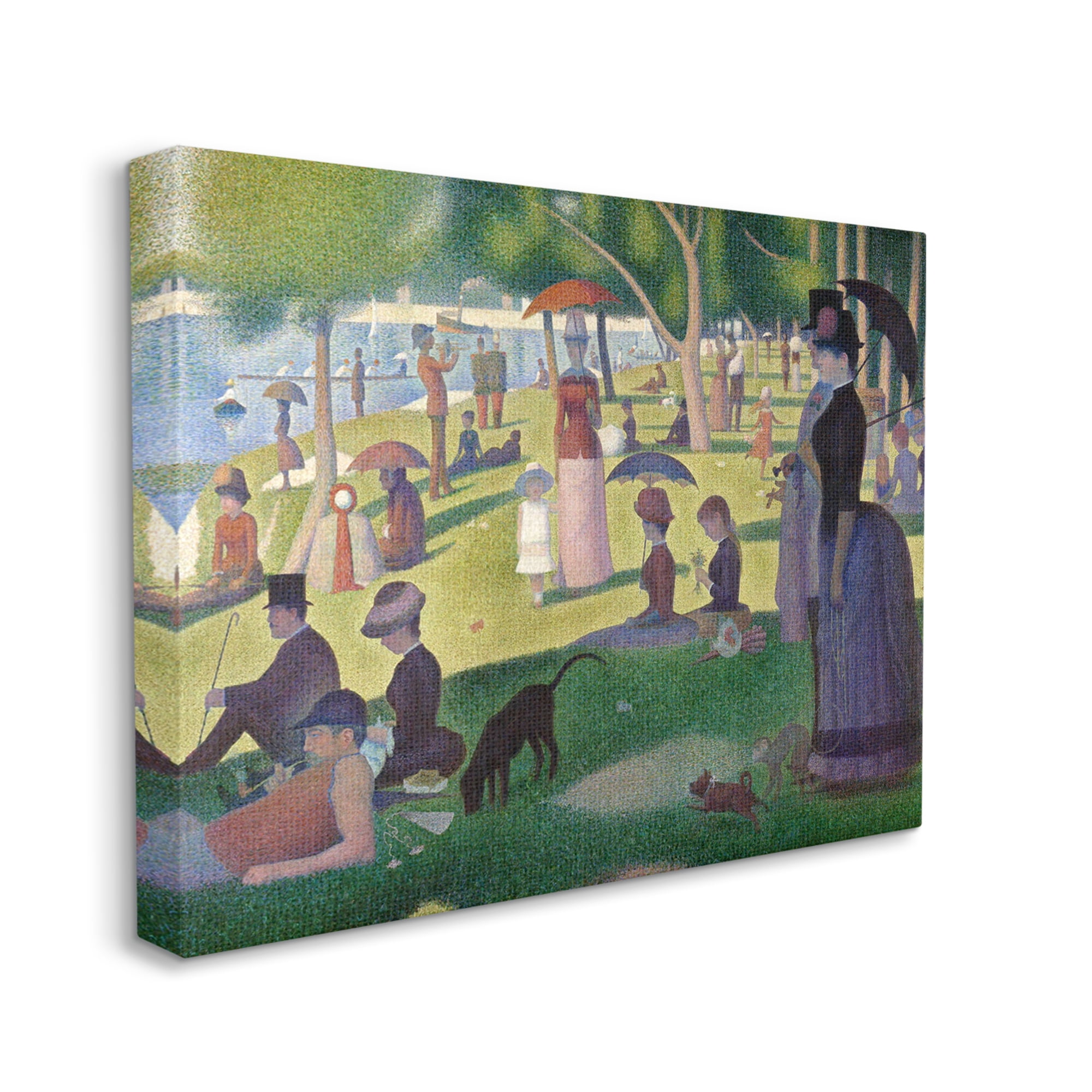Stupell Industries Sunday on La Grande Jatte Georges Seurat Classic Painting Painting Gallery Wrapped Canvas Print Wall Art, Design by one1000paintings