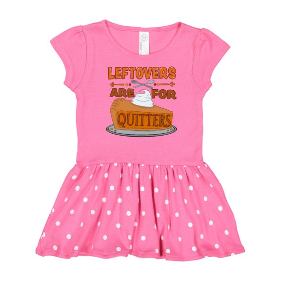 Inktastic Leftovers are for Quitters with Pumpkin Pie Gift Baby Girl Dress