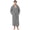Gray, variant on Men's Bathrobes with Hood, Soft Long Towel Robe for Men (White,L/XL)